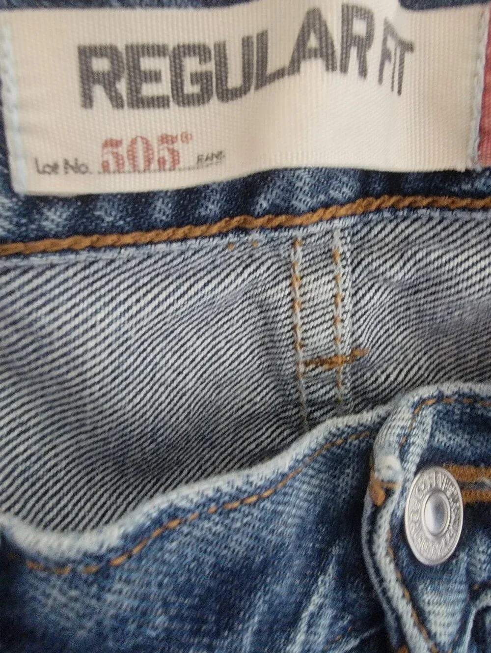 Levi's light blue straight jeans